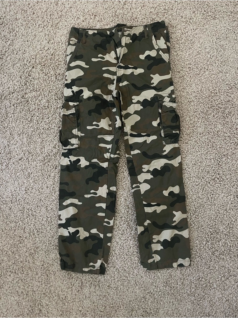 Hollywood The Jean People Camo Cargo Pants Size 30x32